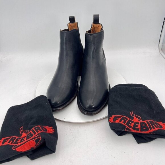 Freebird Palmer Men Size 11 9969 Black Leather Side Elastic Pull On Chelsea boot - Picture 7 of 16